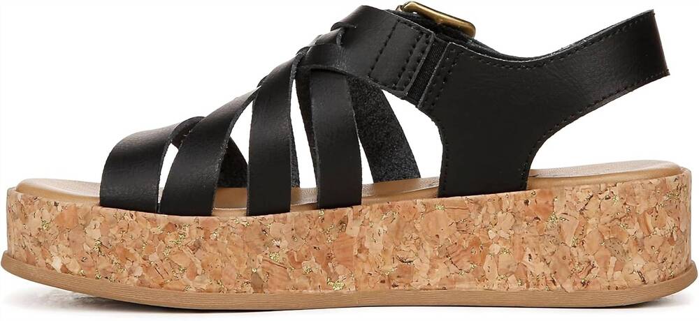 NEW BLOWFISH women's merci platform sandals in black